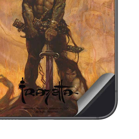 Barbarian by Frazetta Galaxy S25 Skin
